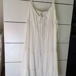 Garage NWT White Kiara Babydoll Dress